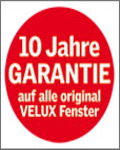 Unterschiedliche Garantiezeit für Dachfenster von Velux und VOB