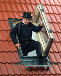 Wie kommt eigentlich der Schornsteinfeger aufs Dach?